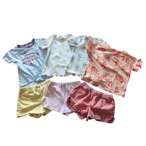 Girls Summer Shirts and Shorts Bundle size 5